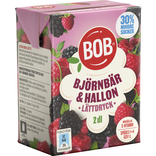 Björnbär Hallon Lättdryck