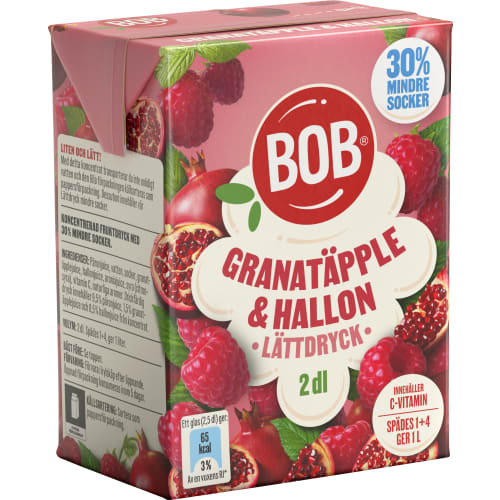 Granatäpple Hallon Lättdryck