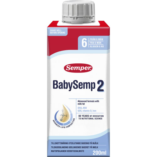 Babysemp 2 Modersmjölksers Från 6 Månader
