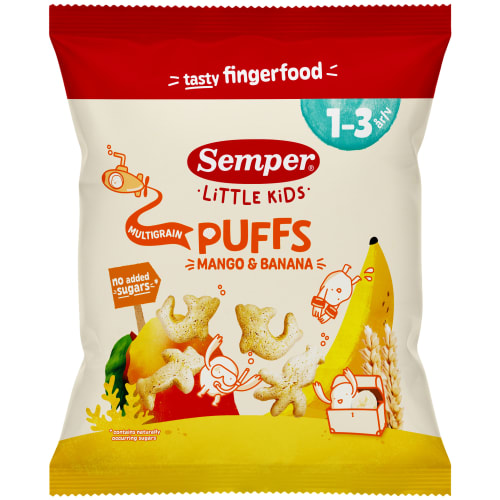 Multigrain Puf Mango Banana Eko 1-3 År