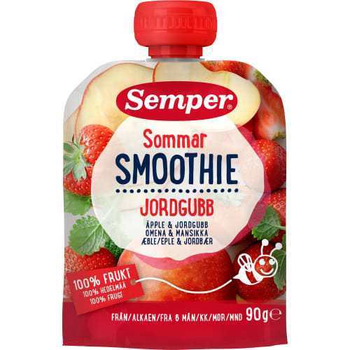 Smoothie Sommar Jordgubb Från 6 Månader