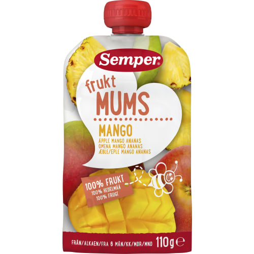 Fruktmums Mango Från 6 Månader