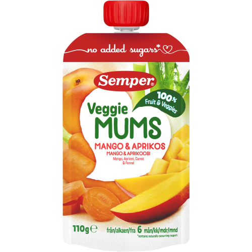 Frukt&veg Mums Mango Aprikos Från 6 Månader