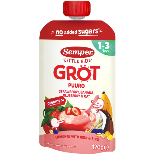 Gröt Jordgubb Banan 1-3 År