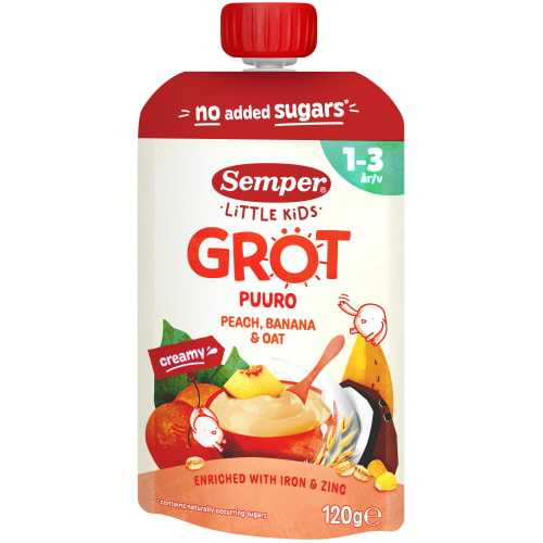 Gröt Persika Banan 1-3 År