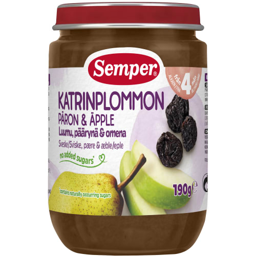 Katrinplommon Päron Från 4 Månader