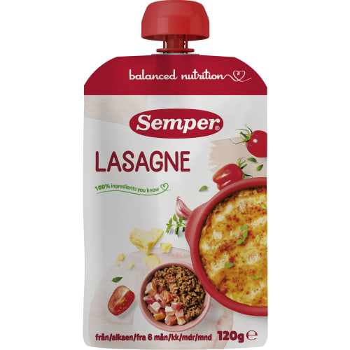 Lasagne Rte Från 6 Månader