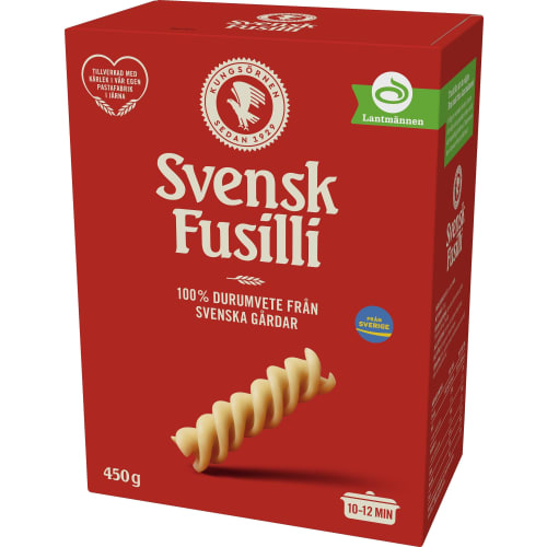 Svensk Fusilli Durum Pasta