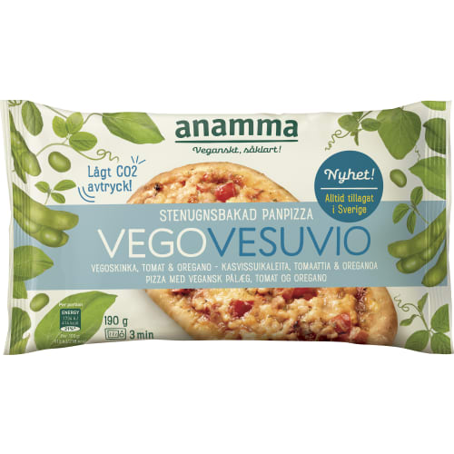 Vego Vesuvio Vegansk Pizza Fryst