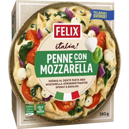 Penne Con Mozzarella Fryst/1 Port