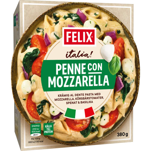 Felix Penne Con Mozzarella Fryst/1 Port