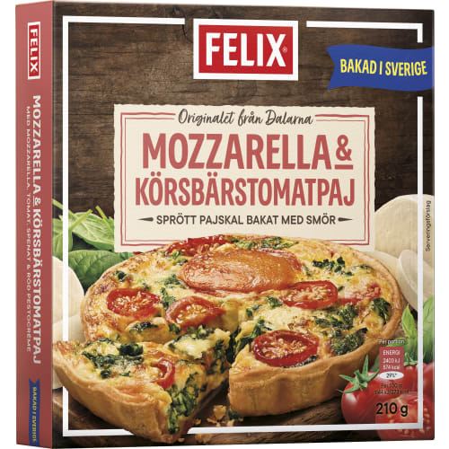 Mozzarella Körsbärtomat Paj Fryst/1 Port