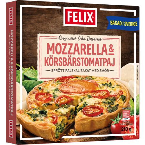 Felix Mozzarella Körsbärtomat Paj Fryst/1 Port