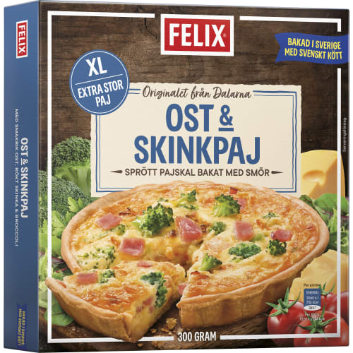 Ost & Skinkpaj Fryst/1 Port