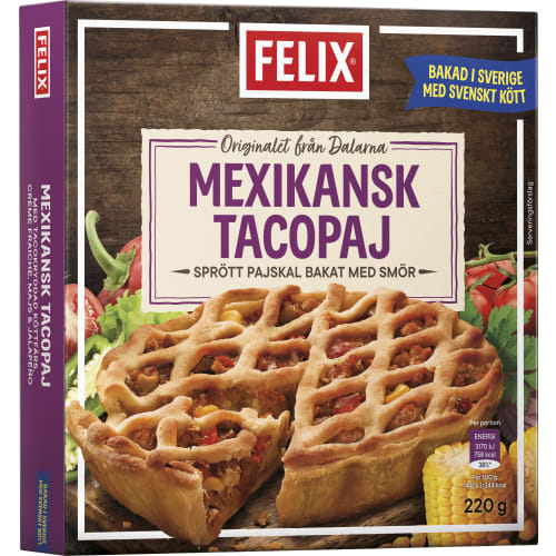Tacopaj Mexikansk Fryst/1 Port