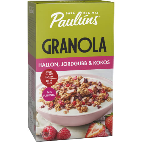 Hallon Jordgubb Kokos Granola