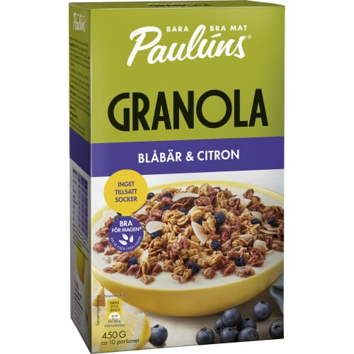Blåbär Citron Granola