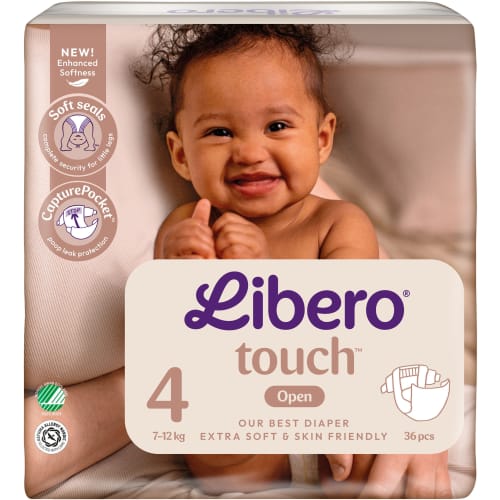 Touch 4 7-12kg Tejpblöjor