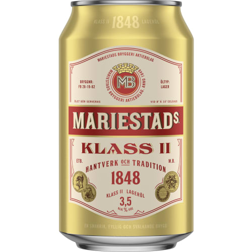 Klass Ii Lager 3,5% Folköl Burk