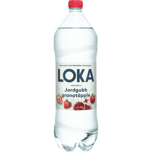 Jordgubb Granatäpple Kolsyrat Vatten Pet