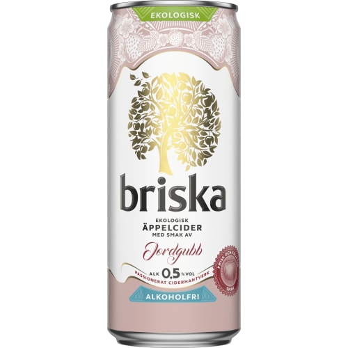 Cider Jordgubb Eko 0,5% Burk