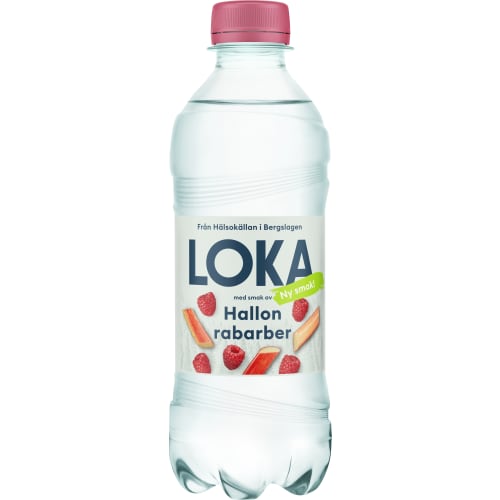 Hallon Rabarber, Loka Kolsyrat Vatten Pet