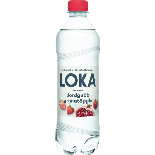 Jordgubb Granatäpple Kolsyrat Vatten Pet