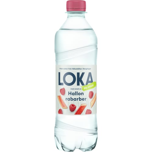 Hallon Rabarber Kolsyrat Vatten Pet