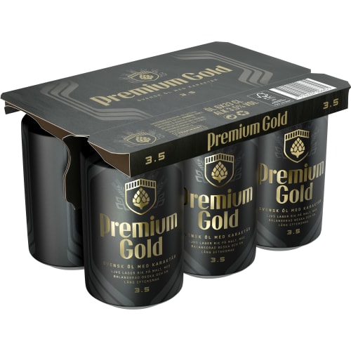 Premium Gold Ljus Lager 3,5% Folköl Burk