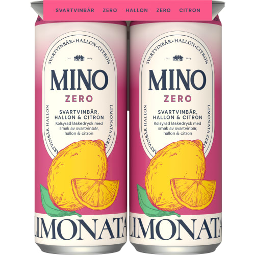 Limonata Svartvinbär Hallon Läsk Burk