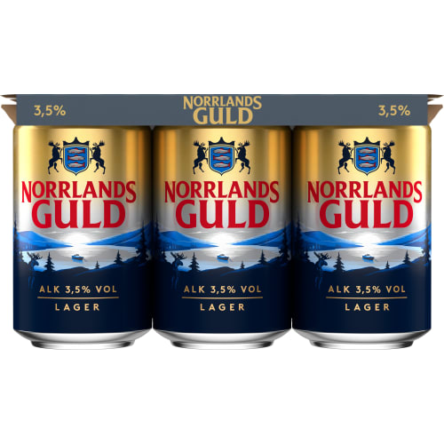 Norrlands Guld Lager 3,5% Folköl Burk