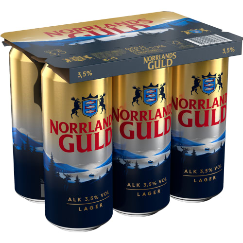 Norrlands Guld Lager 3,5% Folköl Burk