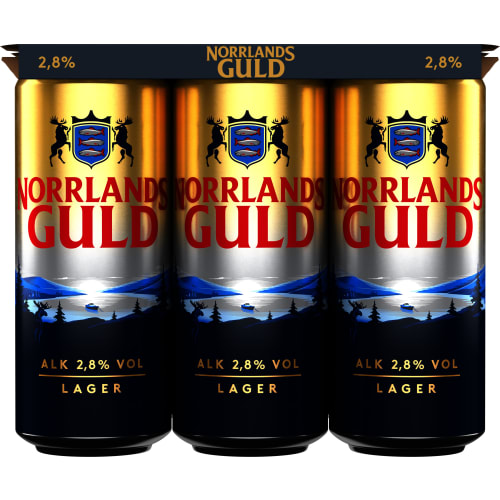 Ljus Lager 6p 2,8% Folköl Burk