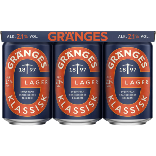 Gränges 2,1% Lättöl Burk
