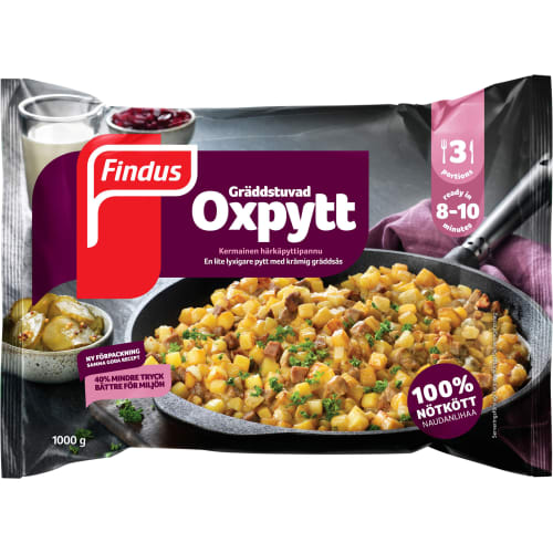 Oxpytt Gräddstuvad Fryst