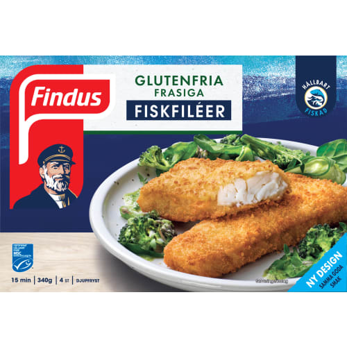 Fiskfiléer Frasiga Glutenfria Frysta/4-pack