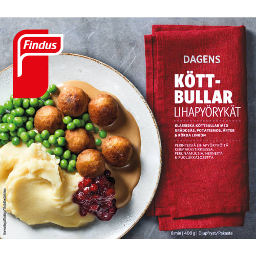 Köttbullar med Mos Fryst/1 Port