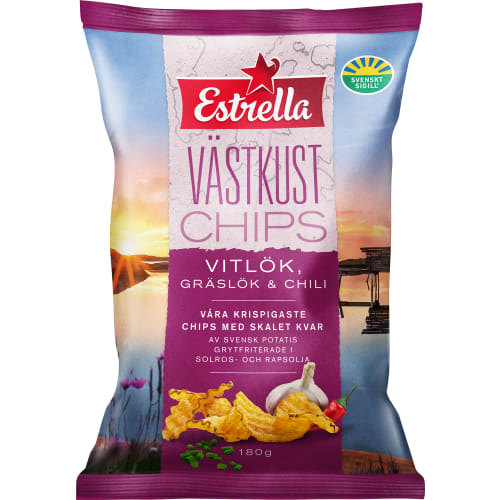Vitlök Gräslök Chili Västkustchips