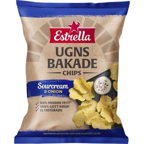 Sourcream Onion Ugnsbakade Chips