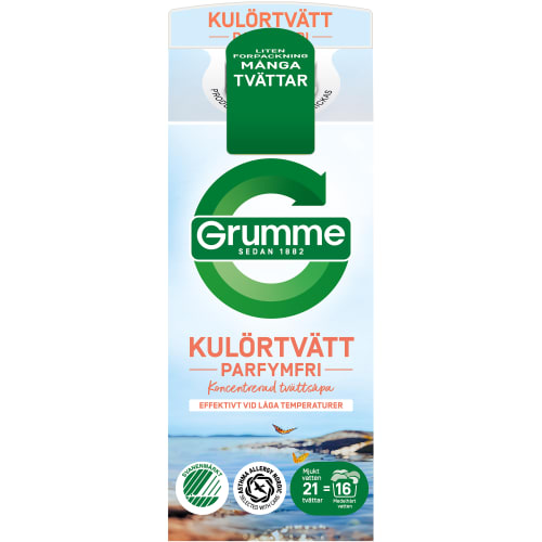 Kulörtvätt Parfymfri Tvättmedel Flytande