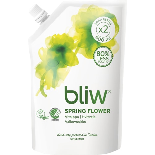 Spring Flower Vitsippa Refill Refill Hand Tvål