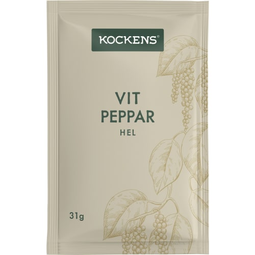 Vitpeppar Hel Påse