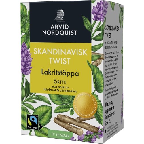 Lakritstäppa Skandinavisk Twist Örtte Lakritsrot/cit