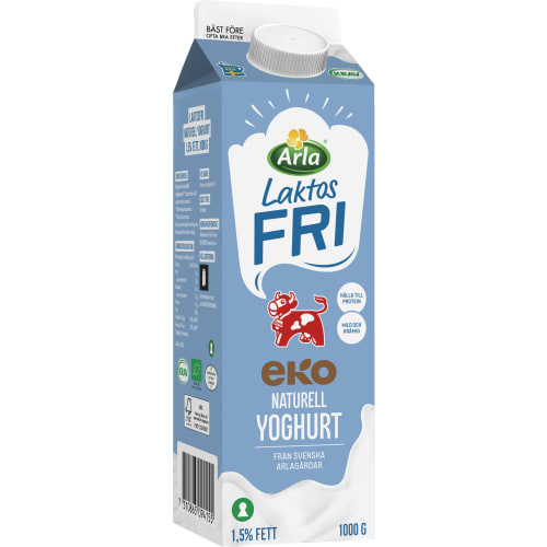 Mild Yoghurt Naturell Ekologisk Laktosfri 1,5%