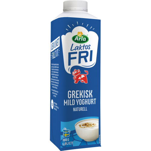 Grekisk Mild Yoghurt Laktosfri 6%