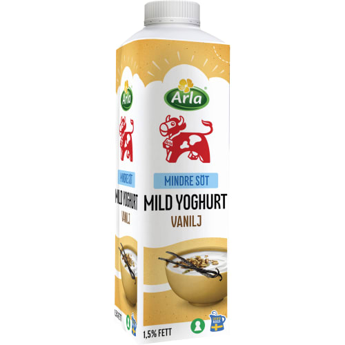 Vanilj Mild Yoghurt Mindre Socker 1,5%