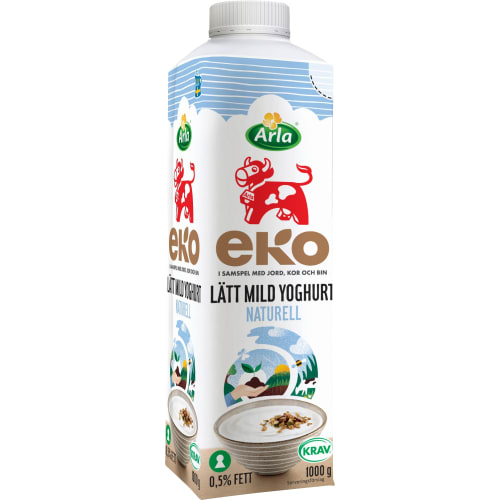 Lätt Naturell Mild Yoghurt Ekologisk 0,5%
