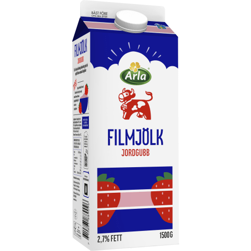 Jordgubb Filmjölk 2,7%