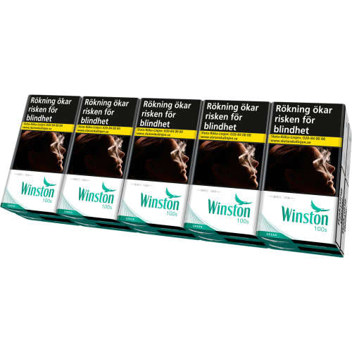 Winston Green 100s Cigaretter