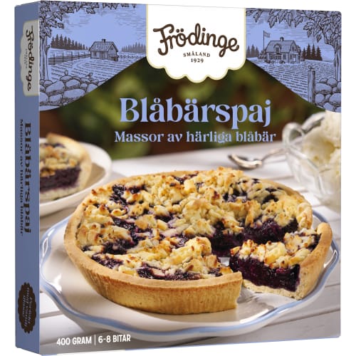 Blåbärspaj Fryst